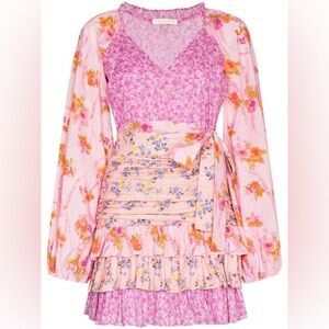 LoveShackFancy floral mini dress